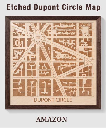 Etched Map Dupont Circle